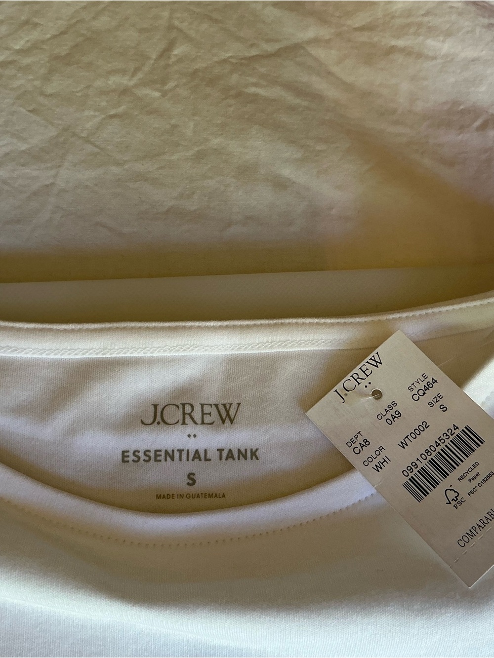 J. Crew Essential Tank Top in White